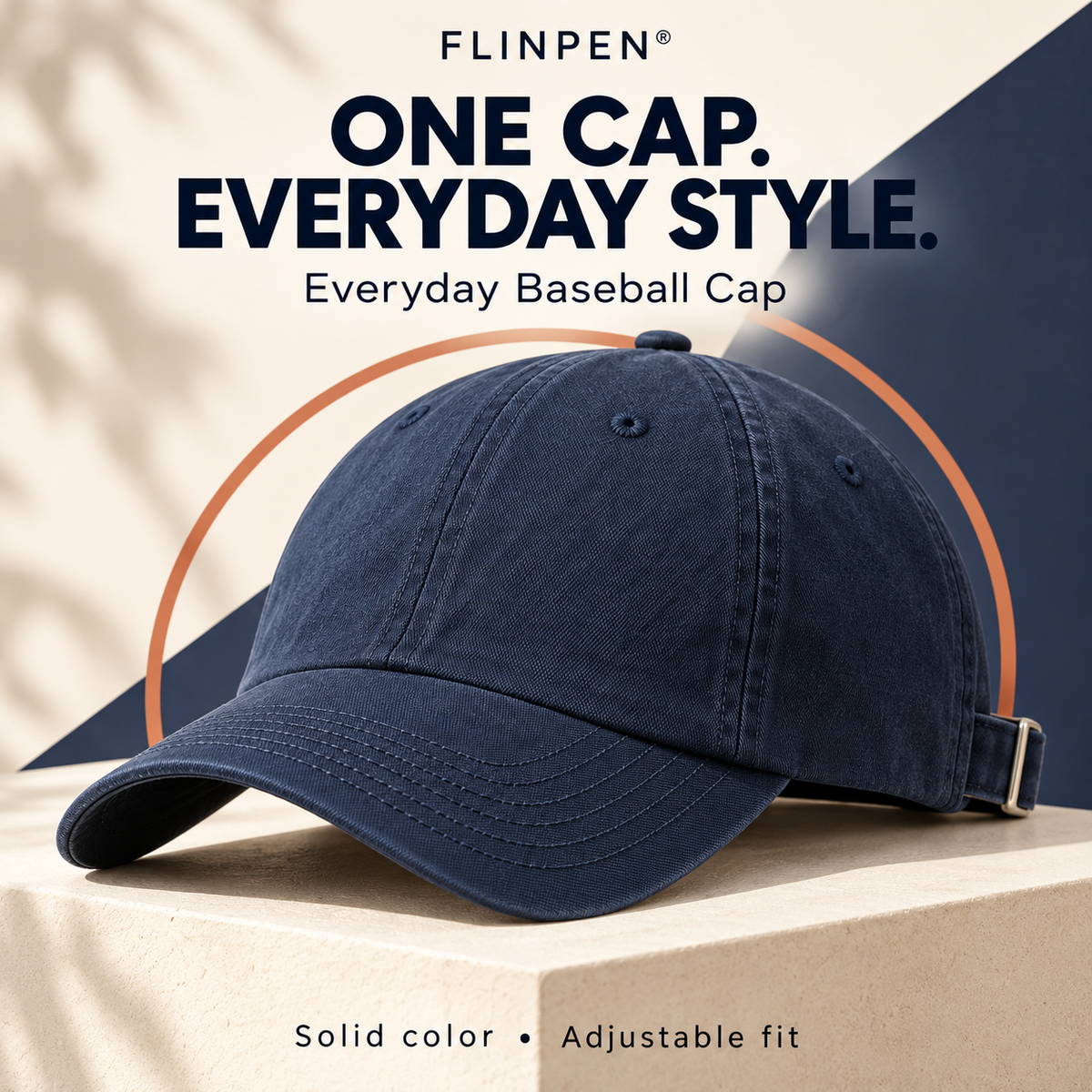 FLINPEN® Everyday Adjustable Baseball Cap for Casual Outfits