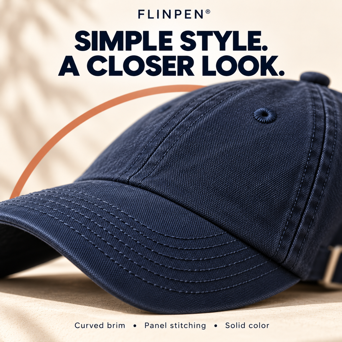FLINPEN® Everyday Adjustable Baseball Cap for Casual Outfits