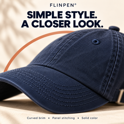 FLINPEN® Everyday Adjustable Baseball Cap for Casual Outfits