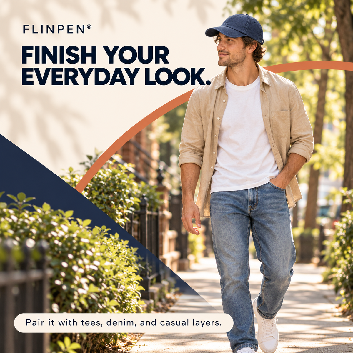 FLINPEN® Everyday Adjustable Baseball Cap for Casual Outfits
