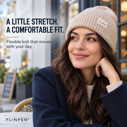 FLINPEN® Classic Knit Beanie – Soft, Warm & Easy to Style