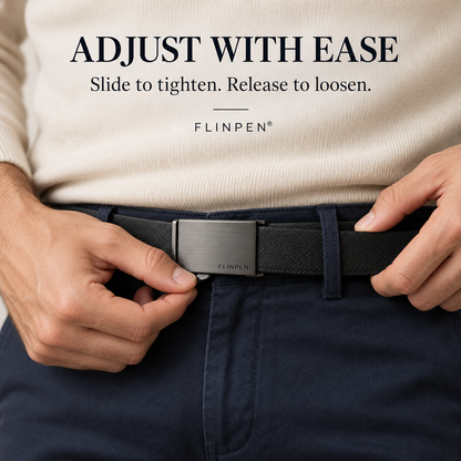 FLINPEN® Adjustable Ratchet Belt – Easy Fit, No-Hole Design