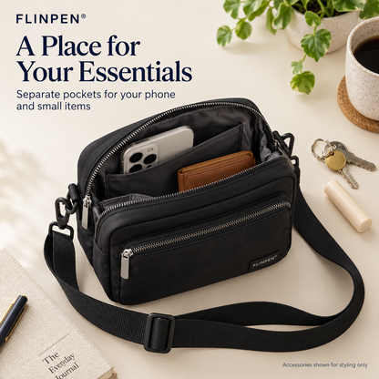 FLINPEN® Lightweight Crossbody Bag with Organized Storage