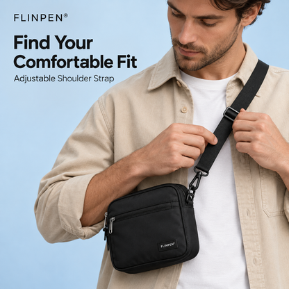 FLINPEN® Lightweight Crossbody Bag with Organized Storage