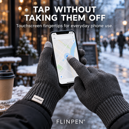 FLINPEN® Touchscreen Knit Gloves – Cozy Warmth for Winter Days