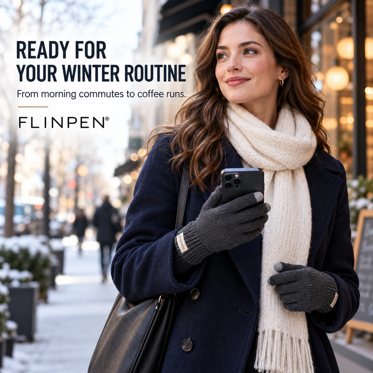 FLINPEN® Touchscreen Knit Gloves – Cozy Warmth for Winter Days