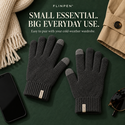 FLINPEN® Touchscreen Knit Gloves – Cozy Warmth for Winter Days