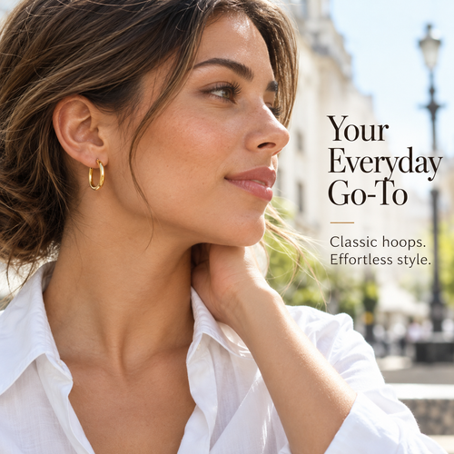 FLINPEN® Classic Hoop Earrings for Everyday & Date Night Style