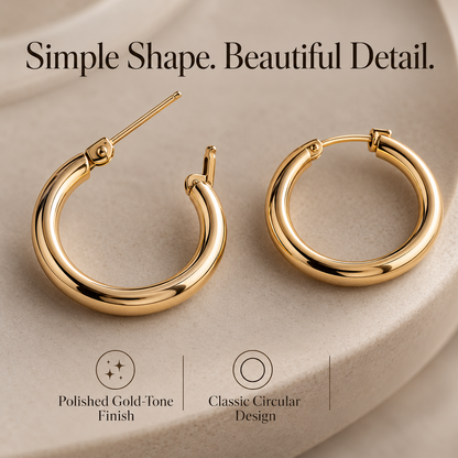 FLINPEN® Classic Hoop Earrings for Everyday & Date Night Style